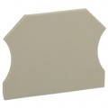 445150 - CONN TERM BLK END PLATE RAIL BG