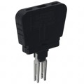 3036819 - CONN TERM BLK FUSE PLUG BLACK