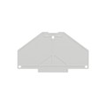 1211450000 - CONN TERM BLK END PLATE RAIL GRY