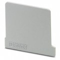 0260028 - CONN TERM BLK END PLATE RAIL GRY