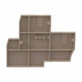 1070000000 - CONN TERM BLK END PLATE RAIL BG