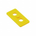604161-1 - CONN TERM BLK END STOP YELLOW