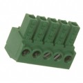 284507-5 - TERM BLOCK PLUG 5POS STR 3.81MM