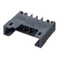 XW4M-02D1-H1DS - PLUG,SINGLE-ROW,RIGHT-ANGLE,TIN