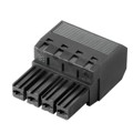 1060410000 - TERM BLOCK PLUG 4POS STR 7.62MM