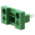 0707109 - TERM BLK HEADER 2POS GREEN