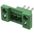 0707112 - TERM BLK HEADER 3POS GREEN