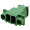 1861154 - TERM BLK HEADER 2POS GREEN