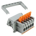 1821083 - TERM BLK PUSH IN CLMP 5POS GRAY