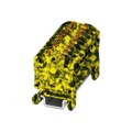 3002983 - DISTRIBUTION BLOCK BLACK/YELLOW