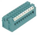 0321580000 - TERM BLK MIDDLE 2POS 6.0MM BLUE