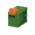 TBL003-254-02GR-2OR - TERMINAL BLOCK, SCREWLESS, 2.54,