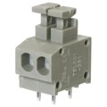 TBL001-381-02GY-2GY - TERMINAL BLOCK, SCREWLESS, 3.81,