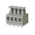 TBL001-381-04GY-2GY - TERMINAL BLOCK, SCREWLESS, 3.81,