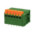 TBL003-254-06GR-2OR - TERMINAL BLOCK, SCREWLESS, 2.54,