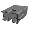926521-2 - CONN RCPT HSG 0.25 2POS BLACK