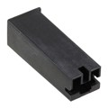 2-172076-2 - CONN RCPT HSG 0.25 1POS BLACK