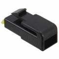 176986-2 - CONN RCPT HSG 0.25 1POS BLACK