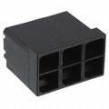 926330-1 - CONN MALE TAB HSG 0.25 6POS BLK