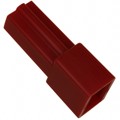 480053-5 - CONN MALE TAB HSG 0.25 1POS RED