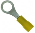 PV22-8R-CY - CONN RING CIRC 22-26AWG #8 CRIMP