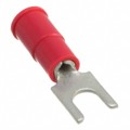 0191300009 - CONN SPADE TERM 18-22AWG #6 RED