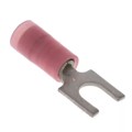 0191390013 - CONN SPADE TERM 18-22AWG #8 RED