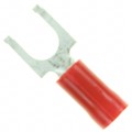 328516 - CONN SPADE TERM 16-22AWG #10 RED