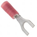 0191980005 - CONN SPADE TERM 18-22AWG #8 RED