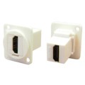CP30200GW - WHITE FT HDMI F-F GOLD CSK