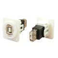 CP30207NXW - FT USB2.0 B-A PLAIN HOLE WHITE