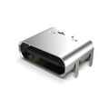 USB4125-GF-A - USB C REC, GF, RA, 6P, SMT, TH S