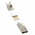 1002-024-01300 - CONN PLUG USB2.0 TYPEA 4POS SLD