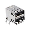 1001-004-01010 - CONN RCPT USB1.1 TYPEA STACK R/A