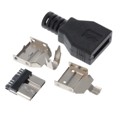 1003-026-BL-KIT - CONN KIT W/HOOD MICRO USB TYPE B