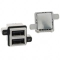 MUSB-C111-30 - CONN RCPT USB2.0 A STACK PCB R/A