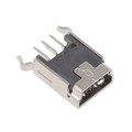 MUSB-B5-S-VT-02 - MINI USB , TYPE B, VERTICAL, THR