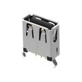 USB1040-GF-L-B - USB A SKT, TH, VERTICAL, GF, WIT