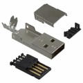 1734372-1 - CONN PLUG USB2.0 TYPEA 4POS SLD