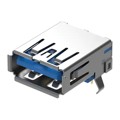 USB1075-30-P-B - USB3.0 A SKT, THRU HOLE, R/A, 30