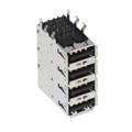 USB-A-Q-RA - USB A 2.0, QUAD PORT, R/A, THRU