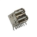 KUSBX-AS2N-W - CONN RCPT STACKED USB TYPE A R/A