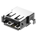 USB1015-GF-L-A - USB A SKT, MID-TH, R/A, GF, OFFS