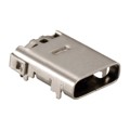 KUSBX-SMTTH-CS1-BTR - USB TYPE C SOCKET, WMT W/TH SHIE