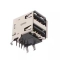 KUSBEX-ASFS2N-B-1 - USB STACKED A-TYPE RECEPTACLE BL