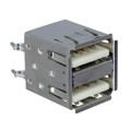 KUSBVX-AS2N-W-1 - CONN RCPT USB2.0 TYPEA 4POS DUAL