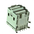 0672984090 - CONN RCPT TYPEA STACKED 8POS R/A