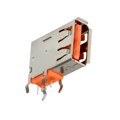 KUSBXHT-SLAS1N-O-HRF - CONN USB TYPE-A R/A FLAG H-RETEN