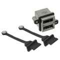 MUSBC111M5 - CONN RCPT USB2.0 A STACK PCB R/A