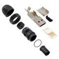 DCC-USBAB-150 - CONN PLUG USB2.0 TYPEA 4POS SLD